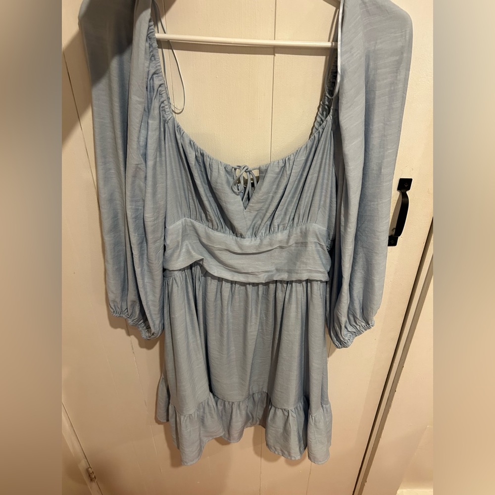 Light blue mini dress